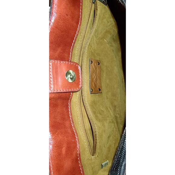 Patricia Nash - Red Fox Italian Nubuck Leather Primrose Satchel with Crossbody - Picture 16 of 16